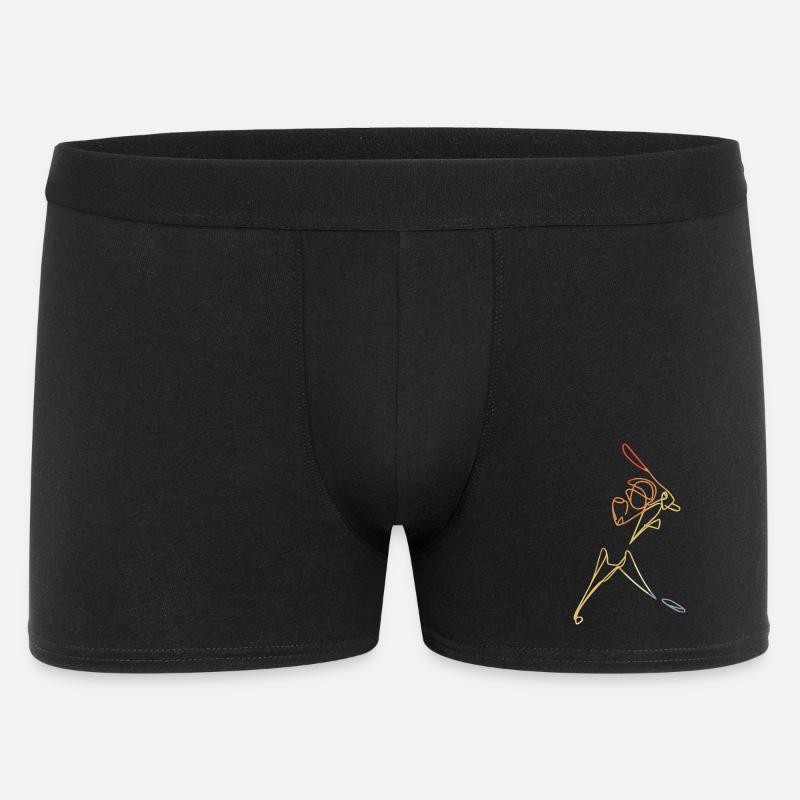 Sketch du joueur de cricket - Boxer Homme - noir
