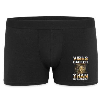  Vibes Darker Than My Wardrobe Okkult Goth Hamsa - Männer Boxer Shorts - Schwarz - Vorne