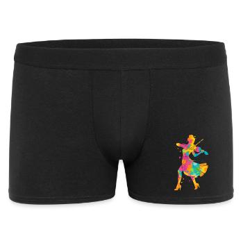 Violin Colorful Violinist Kids Ladies Girls Violin - Men's Boxer Shorts - black - Front