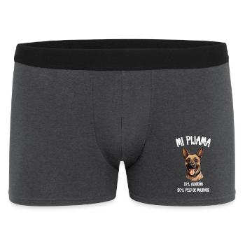 Pyjama pour chiens Malinois - Boxer Homme - charbon - Devant