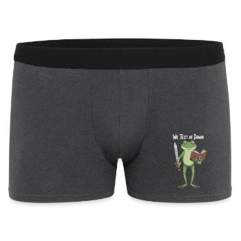 Le Chevalier Grenouille à l’Aube - Boxer Homme - charbon - Devant