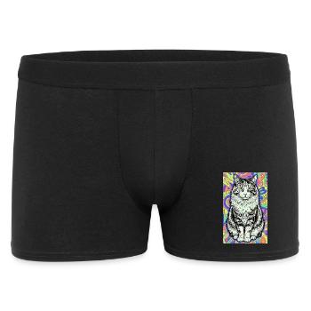 chat - Boxer Homme - noir - Devant