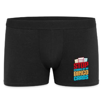 Bingo Game Stop Staring At My Cards Bingo - Men's Boxer Shorts - black - Front
