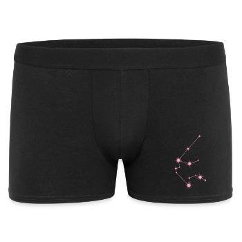 Constellation des étoiles du Verseau Zodiaque Rose Pastel - Boxer Homme - noir - Devant