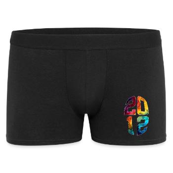 14 JAHRE ALT 2012 14. GEBURTSTAG - Männer Boxer Shorts - Schwarz - Vorne