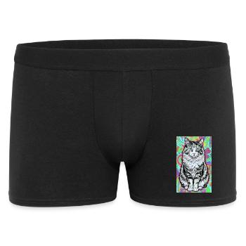 chat - Boxer Homme - noir - Devant