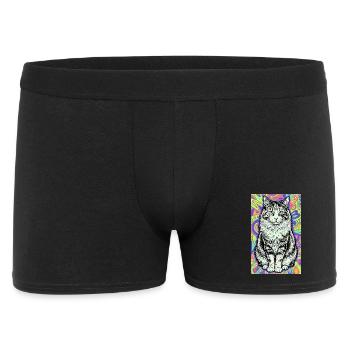 chat - Boxer Homme - noir - Devant