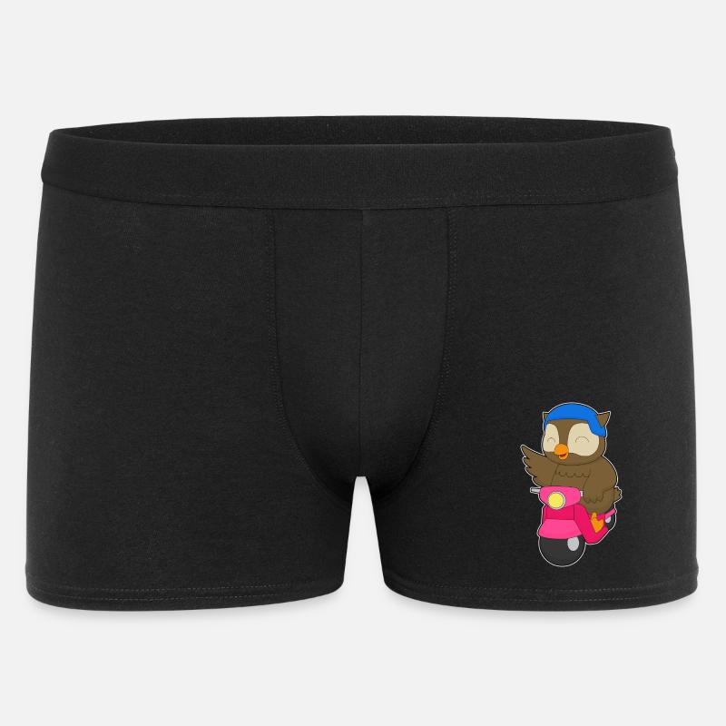 Owl Scooter - Boxer Homme - noir