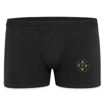 Abi - AK26 Spruch - Männer Boxer Shorts - Schwarz - Vorne