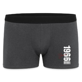 60th Birthday Gift Vintage June Vintage 1966 - Men's Boxer Shorts - charcoal grey - Front