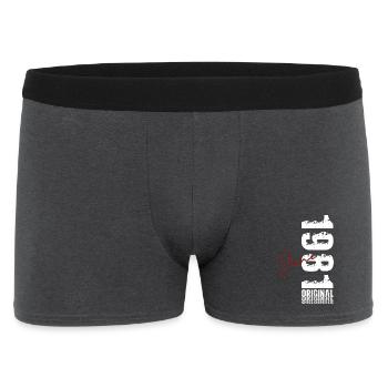 45th Birthday Gift Vintage June Vintage 1981 - Men's Boxer Shorts - charcoal grey - Front