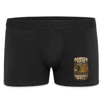 Ouvrier sur plateformes pétrolières - Boxer Homme - noir - Devant