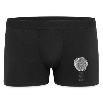 Techno abstract drawing, synthesizer 303 808 909 - Men's Boxer Shorts - black - Front