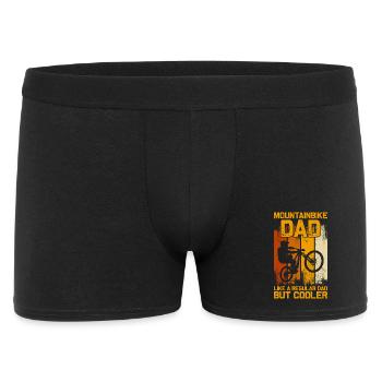 Mountainbike Dad Fahrrad MTB Downhill - Männer Boxer Shorts - Schwarz - Vorne