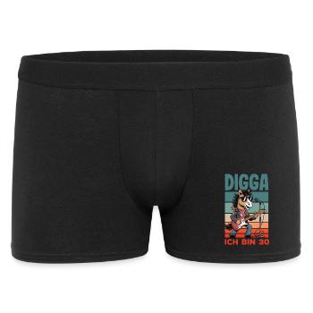 Digga Ich Bin 30 Pferd Rock - Männer Boxer Shorts - Schwarz - Vorne