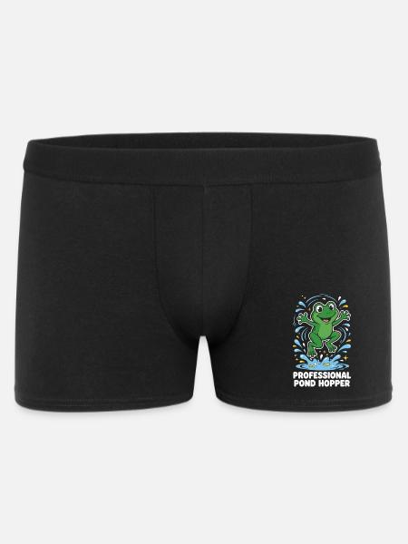 Professional Pond Hopper Frog - Men's Boxer Shorts - black