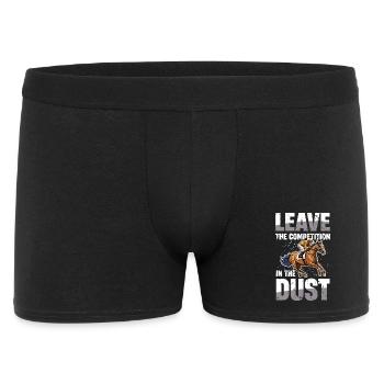 Leave The Competition In The Dust Horse Racing - Men's Boxer Shorts - black - Front
