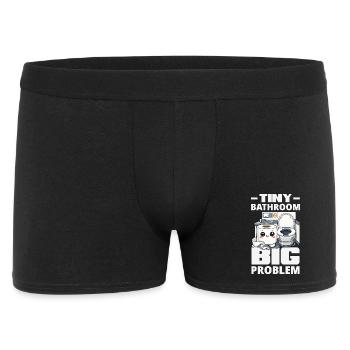 Das Einsteigen In Flugzeuge lustig - Männer Boxer Shorts - Schwarz - Vorne