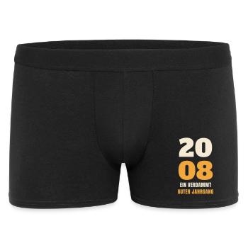 2008 Ein verdammt guter Jahrgang 18. Geburtstag - Männer Boxer Shorts - Schwarz - Vorne