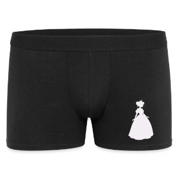 Princess silhouette in ball gown - Men's Boxer Shorts - black - Front