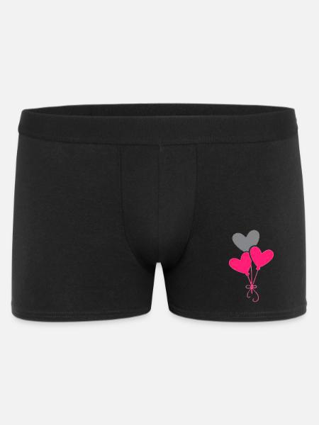 Heart Balloons Love - Men's Boxer Shorts - black