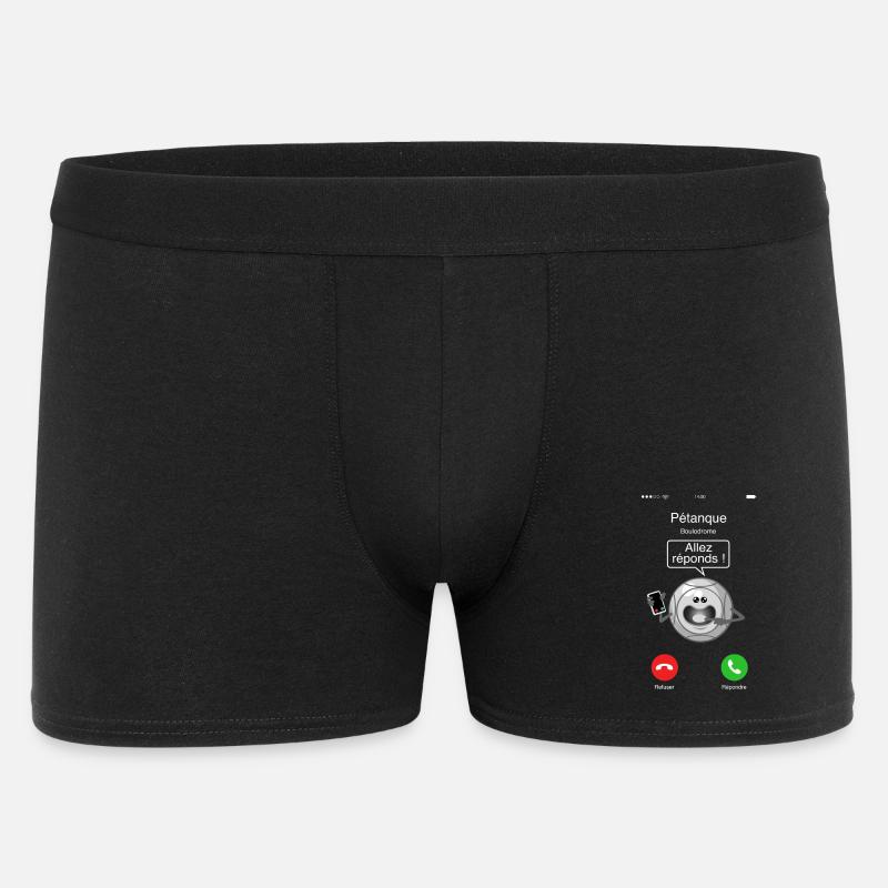 Petanque Anruf - Männer Boxer Shorts - Schwarz