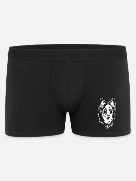 Yellow cheek head "Black Editition" - Men's Boxer Shorts - black