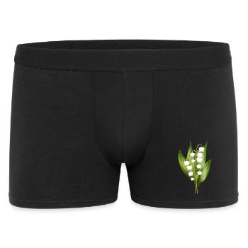 délicat bouquet de muguet comme salutation printanière - Boxer Homme - noir - Devant
