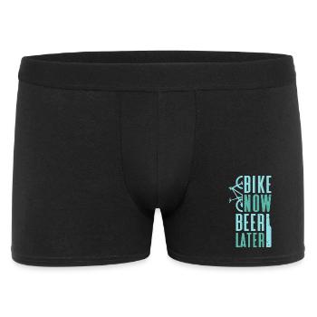 vélo maintenant bière plus tard - Mountainbike - Boxer Homme - noir - Devant