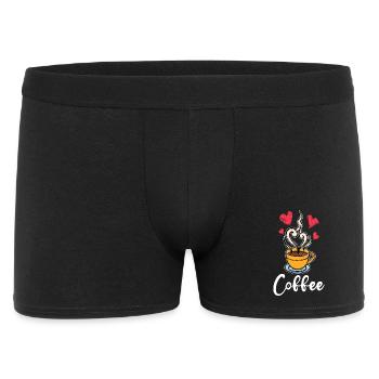 Caffeine Coffee Drinking Coffee Drinker Saying - Men's Boxer Shorts - black - Front