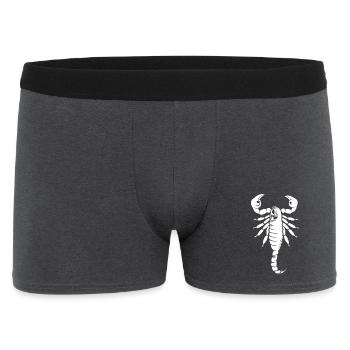 Skorpion Symbol Illustration Tiere Grafik Icon - Männer Boxer Shorts - Anthrazit - Vorne