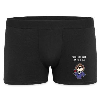 Chilling Animal Relax Sloth Statement Mammal - Men's Boxer Shorts - black - Front