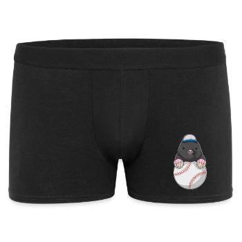 Maulwurf Baseball - Männer Boxer Shorts - Schwarz - Vorne