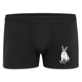 Rabbit Skater Skateboard - Men's Boxer Shorts - black - Front