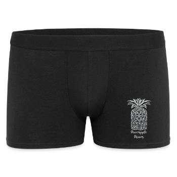 Motif de puissance ananas - Boxer Homme - noir - Devant