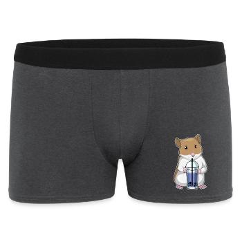Hamster Bubble Tea - Men's Boxer Shorts - charcoal grey - Front