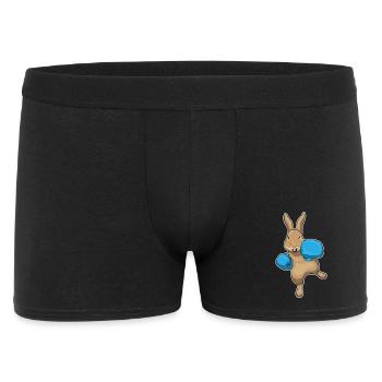 Rabbit Boxer Boxing Gloves Boxing - Men's Boxer Shorts - black - Front