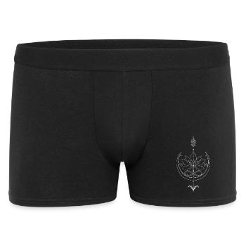 Lotus Lotus Flower Yoga Arrow - Men's Boxer Shorts - black - Front