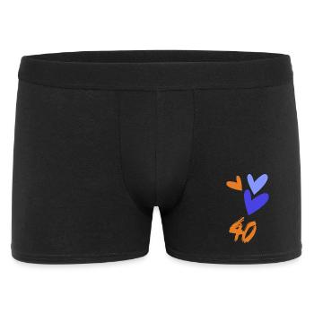 ANNIVERSARY. HAPPY BIRTHDAY. HAPPY BIRTHDAY. - Men's Boxer Shorts - black - Front