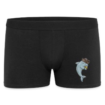 Dolphin Pirate Crochet Main - Boxer Homme - noir - Devant