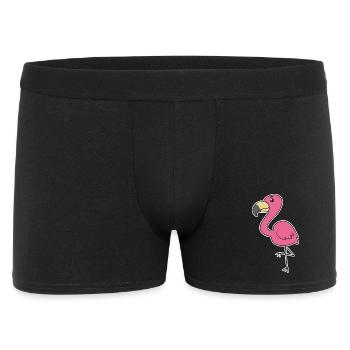 Flamingo - Men's Boxer Shorts - black - Front