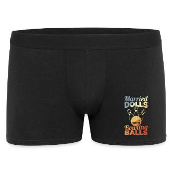 Bowling Girl - Men's Boxer Shorts - black - Front
