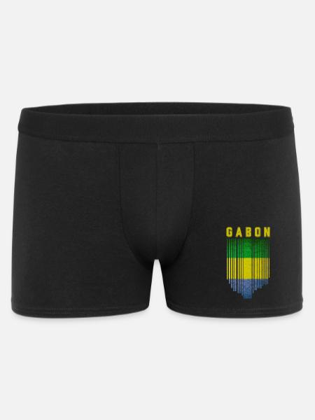 Flag of Gabon, Gabonese Pride - Men's Boxer Shorts - black