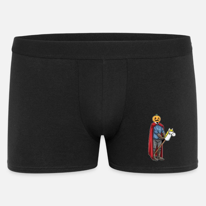Jack O'Lantern Halloween Steckenpferd - Männer Boxer Shorts - Schwarz