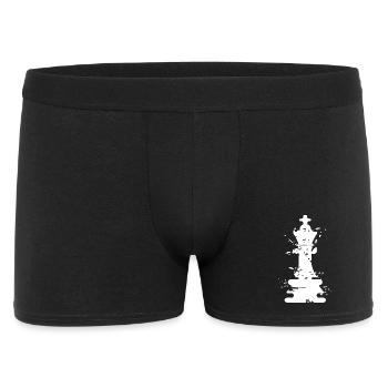 Chess King Art Illustration symbole Jeu d’échecs - Boxer Homme - noir - Devant