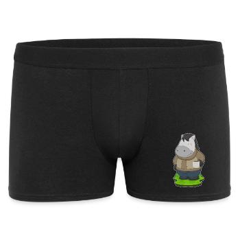 Tasse de café de cheval - Boxer Homme - noir - Devant