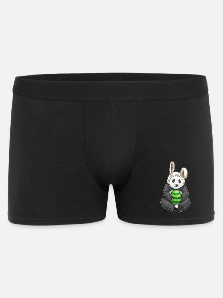 Panda Easter Bunny Ears - Men's Boxer Shorts - black