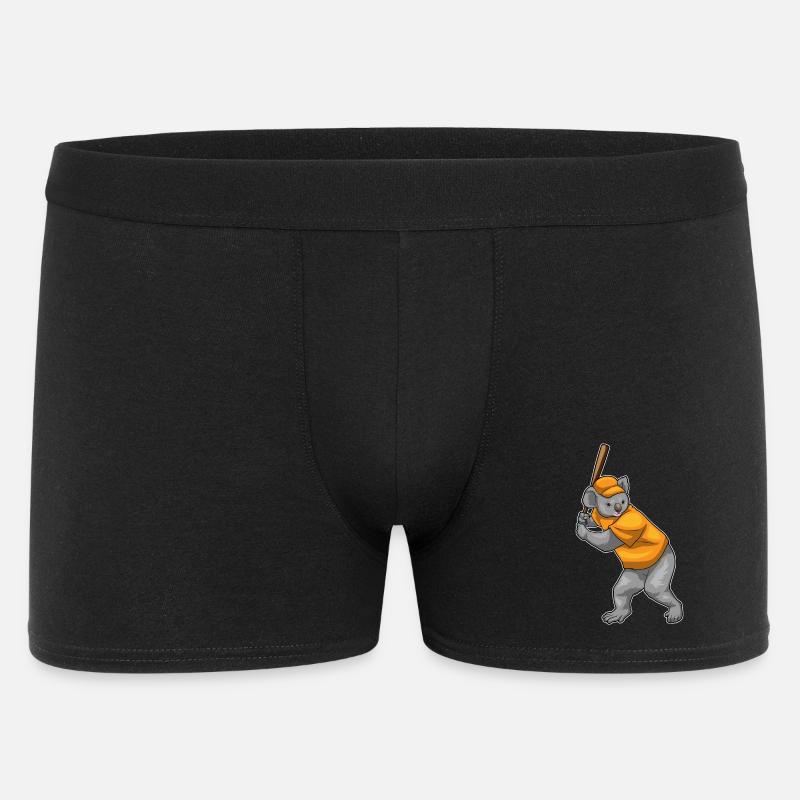 Koala Baseball Baseballschläger - Männer Boxer Shorts - Schwarz