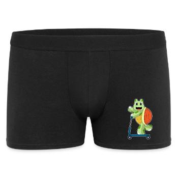 Turtle scooter - Men's Boxer Shorts - black - Front
