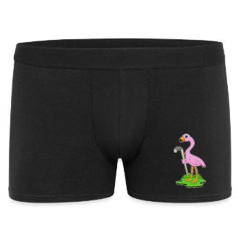 Flamingo Feldhockey Feldhockeyschläger Sport - Männer Boxer Shorts - Schwarz - Vorne